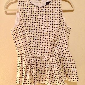 Piazza Sempione Peplum Blouse Top - Italian